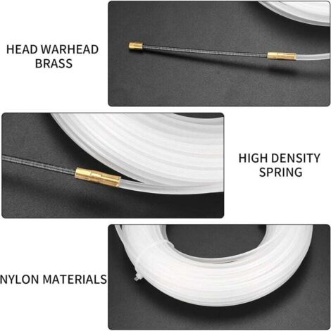 RUNCCI-YUN Tire-fils Nylon Avec Tête Flexible De Guidage Et