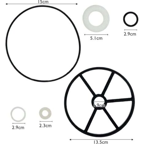Toaluea 6 Pièces Réparation De Joint D'araignée, Joint Pompe Piscine Pour Hayward Vari-Flo XL, Vanne Piscine Rechange Pour SP0710CA SP0710X SP0711 SP0712, Filtre à Sable Valve Pour SPX0710XD SPX0710
