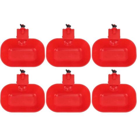 6 PCS Abreuvoirs Automatiques pour Volaille, Grand Abreuvoir ABS épaississant, Abreuvoir Automatique pour Poulet, Chien, Canard G1/8 Filetage Male (1/5)