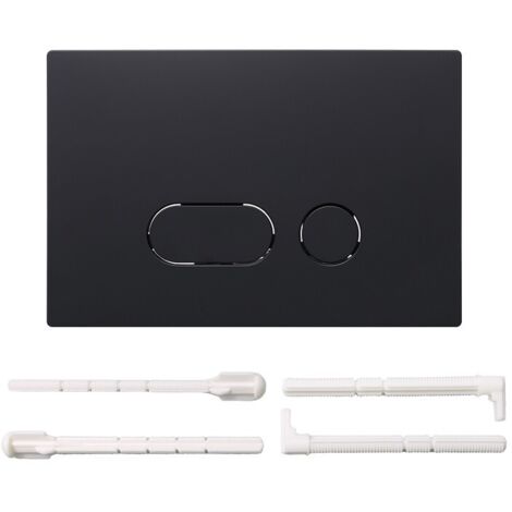 Plaque De Commande Wc,Plaque De Déclenchement,Double Déchargement,Avec Jeu De Tiges D'Échappement,Cadre De Fixation,Plaque D'Actionneur Compatible Avec Geberit Sigma 01,20,30,50,Up 320,300-Or mat (1/5)