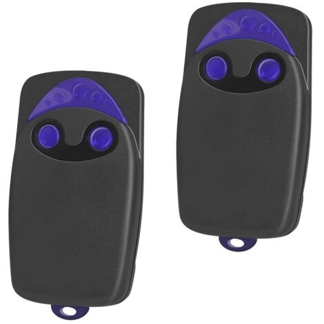 Lot De 2 Télécommandes Pour Portail, Télécommande Pour Portail Automatisé Flo2r-s, Émetteur De Télécommande Canaux 433.92MHz 2 Touches(Comprend 2 piles supplémentaires) (1/5)