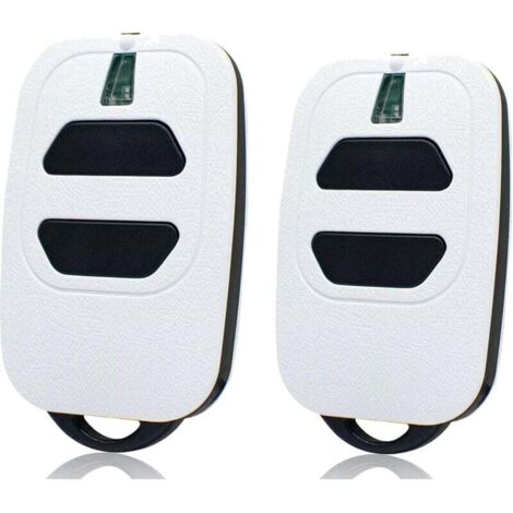 Lot de 2 émetteurs portatifs pour porte de garage - 433,92 MHz - Compatible DEA GTI2/4, GT2/4, Mio TR2/4, Mio TR2N/4N