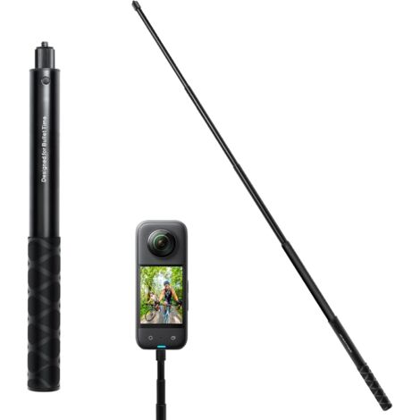 K&F Concept Perche à Selfie Invisible 153CM, Perche à Selfie pour Insta 360, Extendable Pole