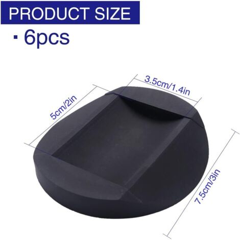 16 Pieds en Caoutchouc avec Vis Pieds AntidéRapants Noir Patins de Protection Pour Chaise