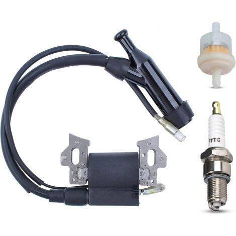 Kit de bobine d'allumage pour HONDA GX160 GX200 GX110 GX120 GX140, bobine d'allumage + bougie d'allumage + capuchon de bougie d'allumage + filtre à carburant Kit 4 en 1