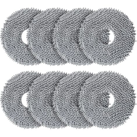Lot de 8 lingettes de rechange pour robots Roborock Saros 10R / Q Revo / Qrevo MaxV / Qrevo Master / Qrevo Slim/Qrevo Pro/Qrevo S/Qrevo Curve (1/5)