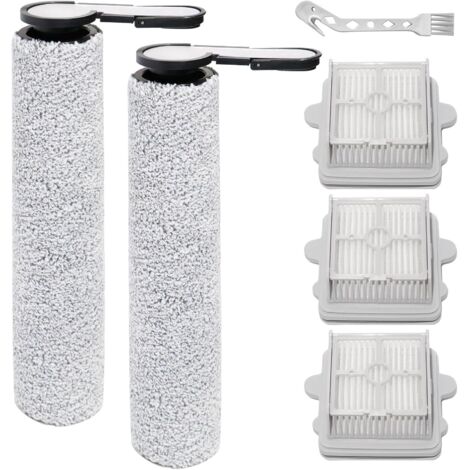 Brosse rotative accessoires pour Roborock F25 GT/F25 XT/F25 ACE Combo/F25 Combo/F25/F25 ACE/F25 RT/F25 LT/F25 ALT Pièces de rechange pour aspirateur eau et poussière,2 brosse rotative,3 filtres (1/5)