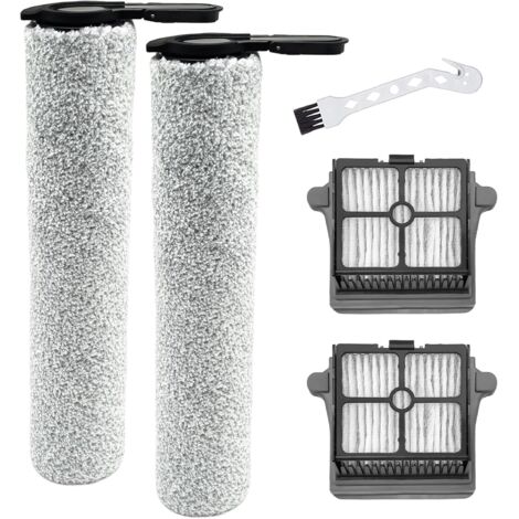 Kit d'accessoires pour Tineco Floor One S7 Steam aspirateur, 2 rouleaux à brosse + 2 filtres Hepa + 1 brosse de nettoyage (1/5)
