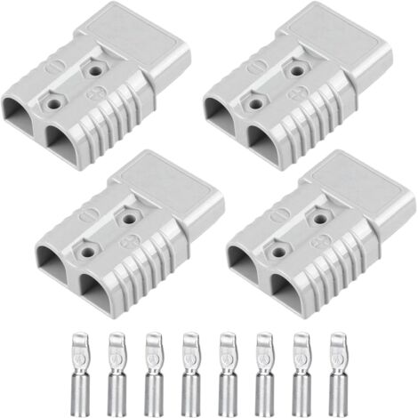 4 pièces 175A Connecteur Rapide Batterie, Rapide Prise de Connecteur, Batterie Connexion Rapide Prise, Bornes de Batterie de Voiture pour Voiture Camping-Car Caravane Moto Bateau