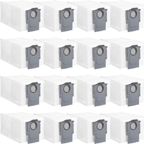 16 Sacs à Poussière Accessoires pour Roborock QV 35A/QV 35S/Saros 10R/Qrevo Curv/Qrevo Edge/S8 MaxV Ultra/S8 Max Ultra/Q Revo/Qrevo Pro/Qrevo MaxV/Qrevo S/Qrevo Master/Qrevo Slim, 3L Sacs (1/5)