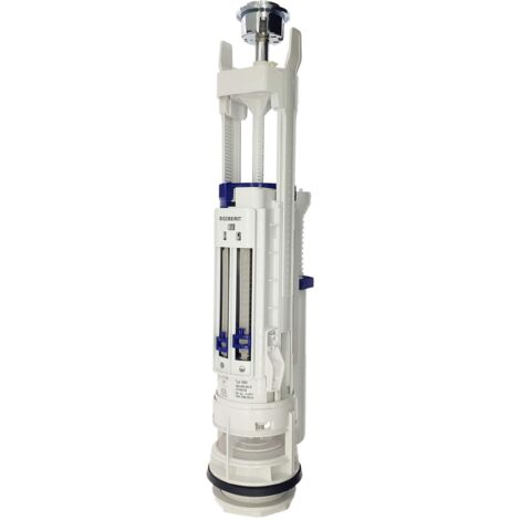 Geberit Impuls 290 Robinet de chasse d'eau double avec actionneur Cr-pl pour Repl 272.400.21.1 (1/5)