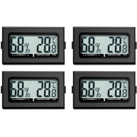 Thermomètre numérique pour intérieur et bureau, cuisine, incubateur et serre - hygromètre mini intérieur (1/5)