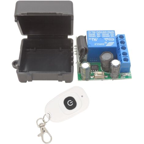 5V - 30V Télécommande Radio 1 Canal Radio Commande Relais récepteur 12V 24V avec émetteur Porte-clés Contact Libre de potentiel Commande relaisendpoints (1/5)