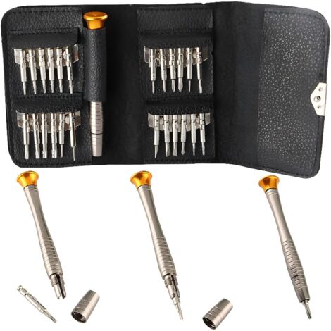 25pcs Tournevis de Multi-usages Tournevis de Précision Set pour iPhone 7, iPad, Macbook, Smartphones, Montres, Lunettes et autres Appareils Électroniques