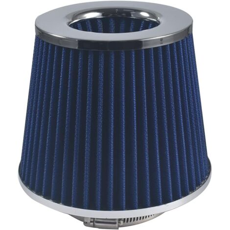 Filtre d'admission d'air conique universel à haut débit Bleu 76 mm (1/5)