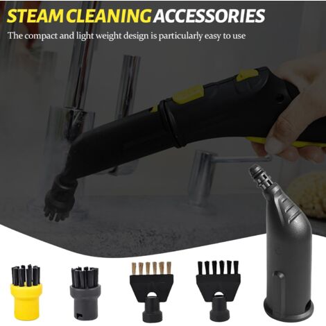 15 stuks accessoires voor Kärcher stoomreiniger SC1 SC2 SC3 SC4 SC5, handsproeier, reserveonderdelenset, incl. verlengd mondstuk, gebogen mondstuk, ronde borstel, voegenborstel, zegel, stoomreiniger