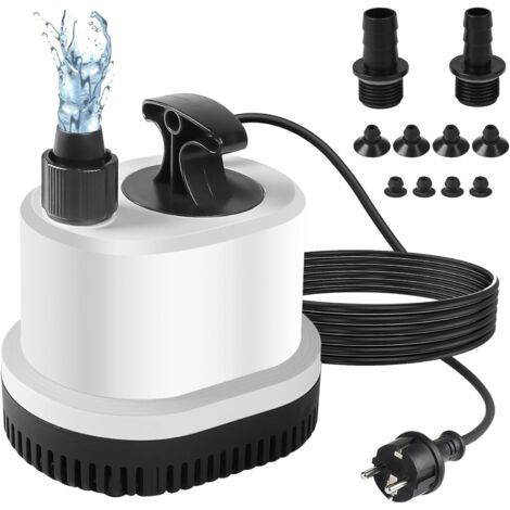 Mini pompe submersible ultra silencieuse 2500 l/h, 40 W, 220-240 V, câble 2,3 m, 3 buses (1/5)