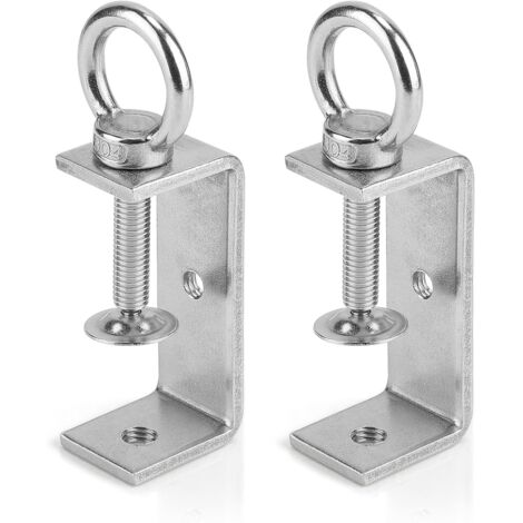 Lot de 2 serre-joints en C de 75 mm en acier inoxydable - 24 à 70 mm - Ouvertures de mâchoire réglables - Pince de fixation pour le travail du bois, le soudage (1/5)