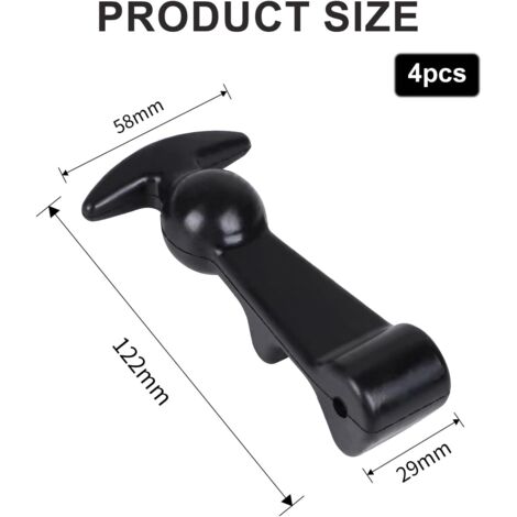 2X Supports de Capot Élastiques en Caoutchouc Attache Rapide Capot Boucle de Poignée en T Flexible Attaches Capot de Voiture | Leroy Merlin