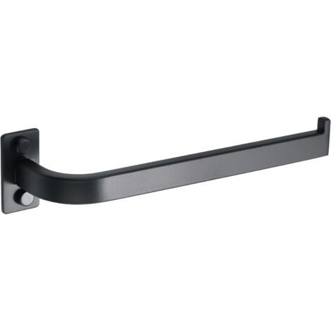 Porte Serviette Salle de Bain, Longueur 25 CM, Barre Porte Serviette pour Salle de Bain/Cuisine, en Acier Inoxydable SUS 304, Durable et Pratique, Noir (1/5)