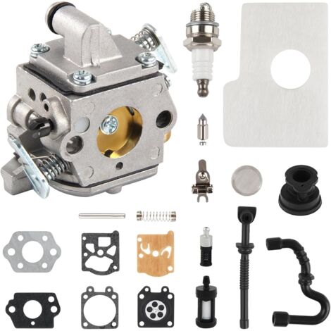 MS170 MS180 C1Q-S57A Carburateur Kit compatible pour Stihl 017 018 MS 170 180 180C MS170 MS180 MS170C MS180C Kettensäge/Rasenmäher mit Luftfilter Tune Up Kit (1/5)