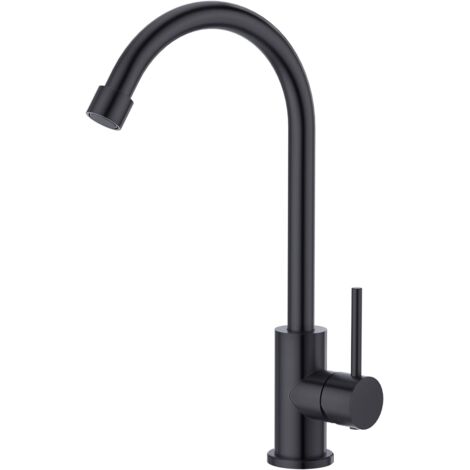 Robinet pour cuisine de d'évier d'eau froide Monocommande Pivotant à 360°en acier inoxydable 304 (1/5)