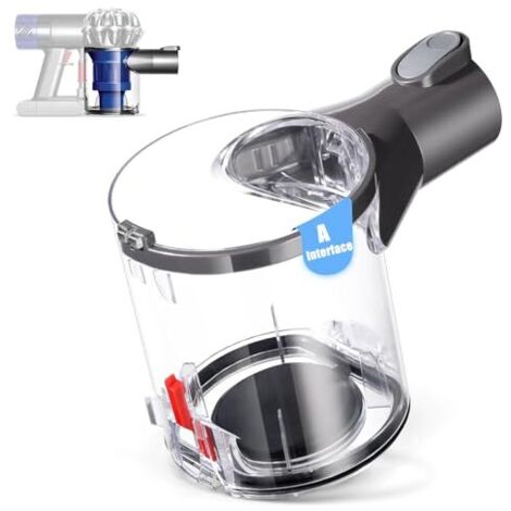 Poubelle pour Dyson V6 DC58 DC59 DC62 DC74 pièces d'accueil Couvercle Anti-poussière Panier A/B Interface Remplacement aspirateur Deaner Adaptateur Support