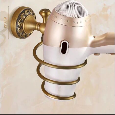 Kit salle de bain rétro Klassic solide cuivre et verre céramique , revêtement Minimal Bronze Montage mural de conservation Bain Accessoires Accessoires décor Porte-savon à grille Porte-sèche-cheveux