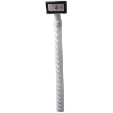 Tuyau de trop-plein en polypropylène blanc 330 mm pour évier de cuisine 63,5 x 40 mm QY012C019-K, QY012C019DE