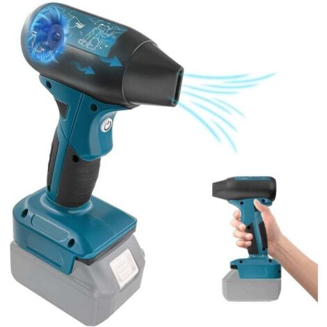 Mini ventilateur turbo portable pour batterie Makita 18V, ventilateur portable sans fil haute vitesse à 4 vitesses (sans piles)