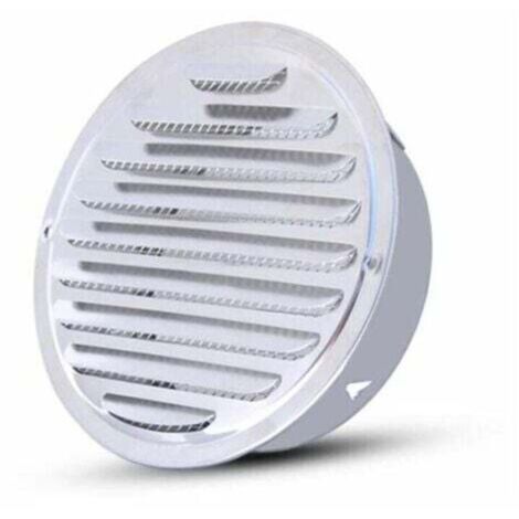 Ø 110 Mm Grille D'Aération - Ronde Grille D’Aération,Acier Inoxydable Grille D'Aération Trou,Ventilation Avec Filet, Rond Grille D'Aération De Tuyau D'Échappement (1/4)