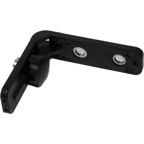 Support de Nivellement Magnétique L en Plastique Noir Fixation Murale Facile à Retirer pour Niveaux et Outils de Mesure (1/5)