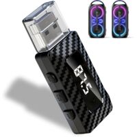 Adaptateur Bluetooth 5.3,Voiture Recepteur Bluetooth Transmetteur Bluetooth Voiture Adaptateur Bluetooth pour TV , Adaptateur Bluetooth Voiture Clé Bluetooth Recepteur Bluetooth avec 3,5 mm aux