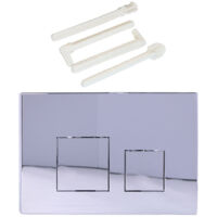 Plaque de commande WC suspendu – Compatible Geberit Sigma 20, UP300 & UP320 – Plaque de déclenchement Geberit pour chasse d’eau double, silencieuse, durable et économe en eau – 1 pièceGalvanoplastie