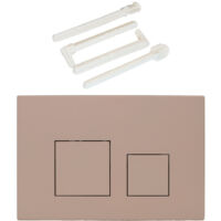 Plaque de commande WC suspendu – Compatible Geberit Sigma 20, UP300 & UP320 – Plaque de déclenchement Geberit pour chasse d’eau double, silencieuse, durable et économe en eau – 1 pièceKaki