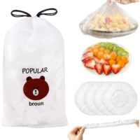 Film Alimentaire Reutilisable ,200 Pièces Sac de Conservation Alimentaire - Charlotte Alimentaire Reutilisable,Couvercle Tissus Alimentaire - Couvre Plat Reutilisable - Fresh Keeping Bags,--