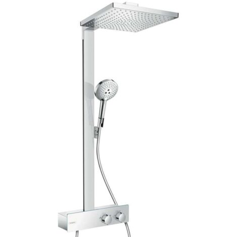 Hansgrohe Raindance E - Conjunto de ducha Showerpipe 300, con termostato 350, cromo 27361000