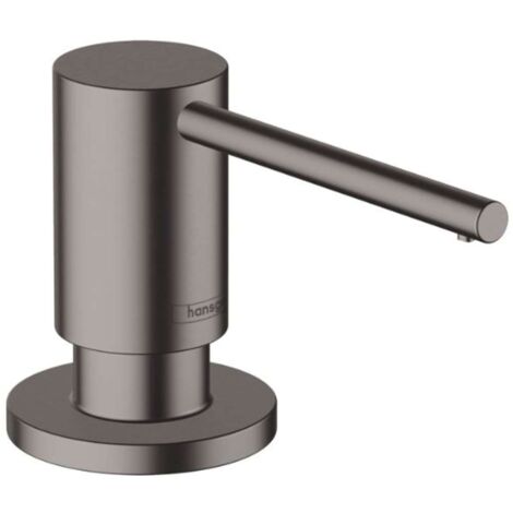 Hansgrohe Accesorios - Dispensador de detergente A41, 500 ml, cromo negro cepillado 40438340 (1/2)