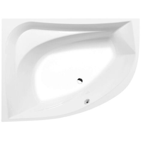 Polysan Bañeras - Bañera asimétrica TANYA L, 160x120x49 cm, izquierda, blanca 65119