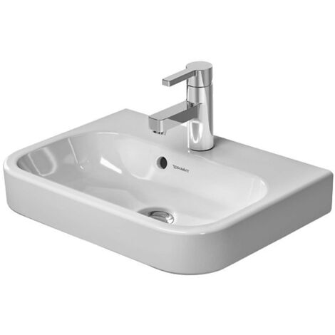 Duravit Happy D.2 - Lavamanos 50x36 cm, con 1 orificio para grifería, blanco alpino 0710500000 (1/3)
