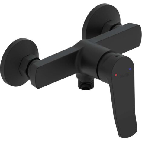 kielle Nefia - Grifo monomando de ducha, negro mate 10227104 (1/2)