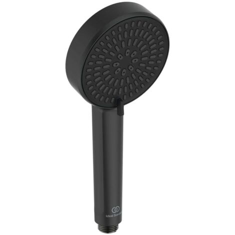 Ideal Standard ALU+ - Cabezal de ducha, 2 chorros, negro seda BD580XG (1/4)