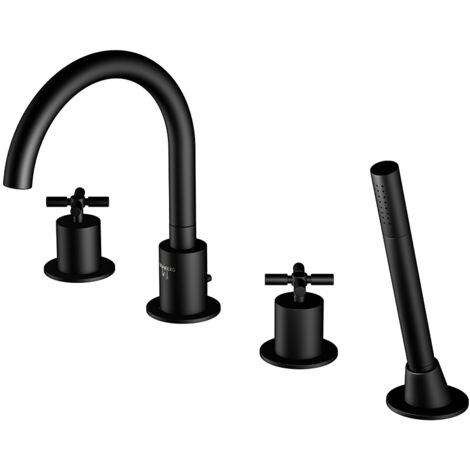 Steinberg 250 - Grifo para el borde de bañera, 4 orificios, negro 250 2400 S (1/5)
