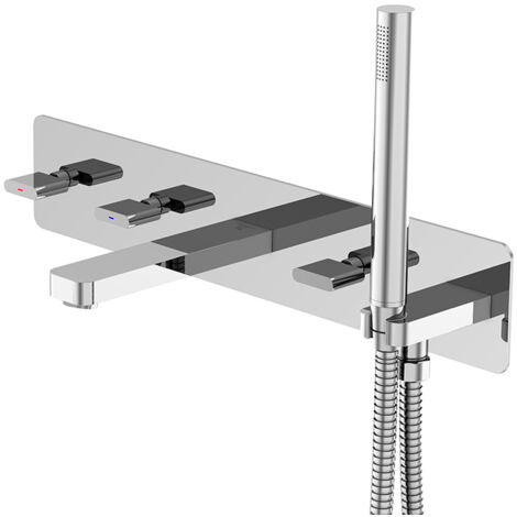 Steinberg 230 - Grifo empotrado de bañera para 2 dispositivos, con cuerpo de montaje, cromo 230 2692 (1/4)