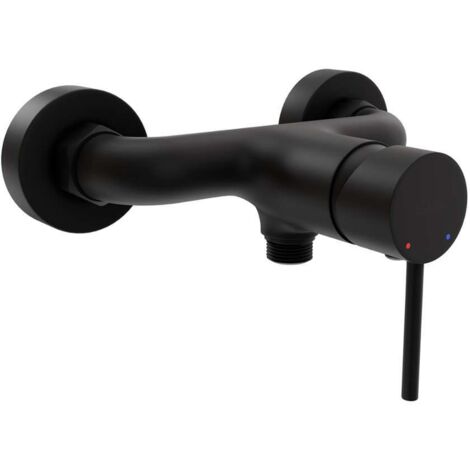 kielle Oudee - Grifo monomando de ducha, negro mate 10215104 (1/2)