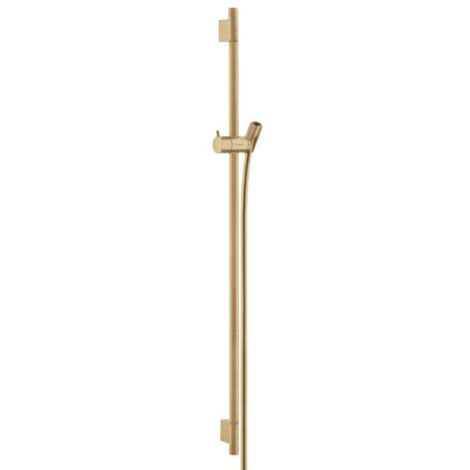 Hansgrohe Unica'S - Barra de ducha 90 cm con manguera de ducha, bronce cepillado 28631140