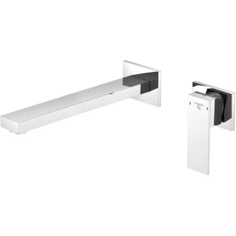 Steinberg 160 - Grifo empotrado de lavabo, montaje de 2 orificios, cromo 160 1824 3 (1/2)