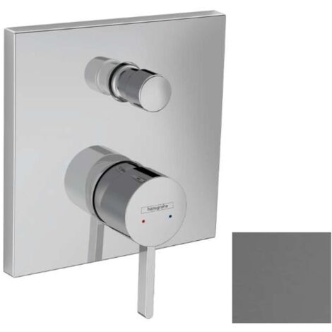 Hansgrohe Finoris - Grifo empotrado para 2 aparatos, cromo negro cepillado 76416340