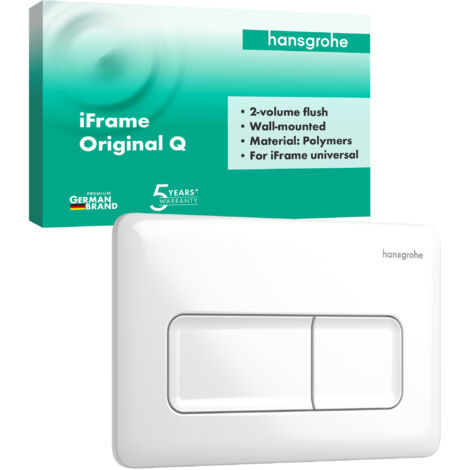 Hansgrohe iFrame Original Q - Control de descarga, blanco 66001450