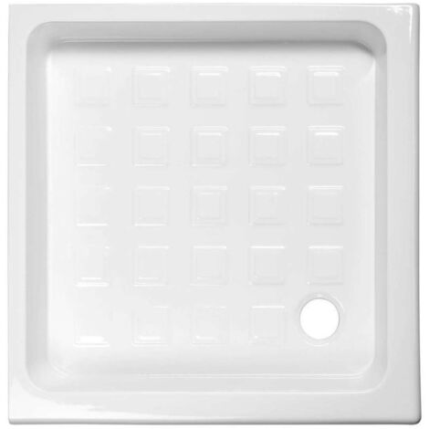 Sapho Kerasan Retro - Plato de ducha de cerámica, cuadrado 90x90x20 cm, blanco 133801 (1/5)